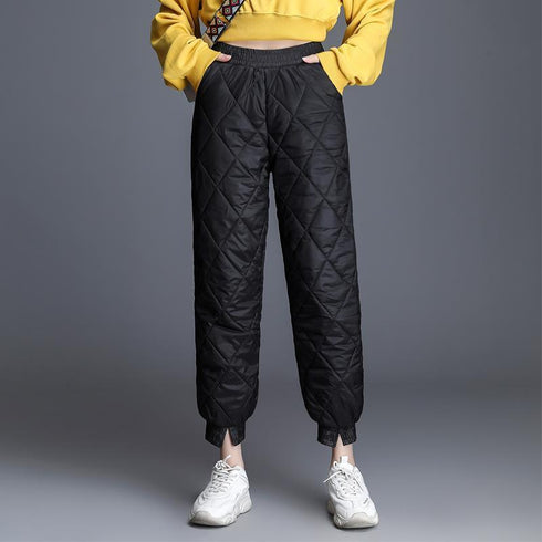 Down cotton trousers for women - ROUTINE FASHION
